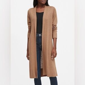 Banana Republic Women's Tan Long Cardigan Sweater